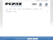 Tablet Screenshot of plaetz.de